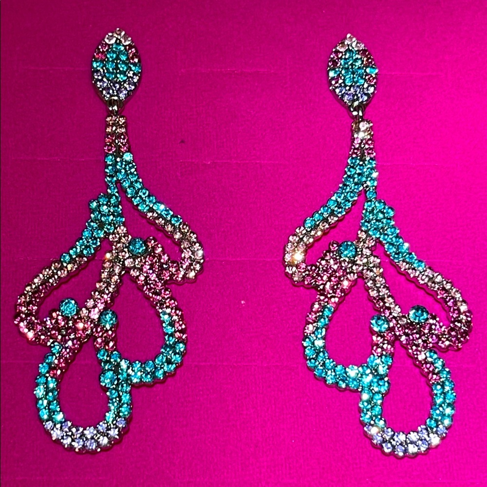 Ombre Color Pageant Earrings